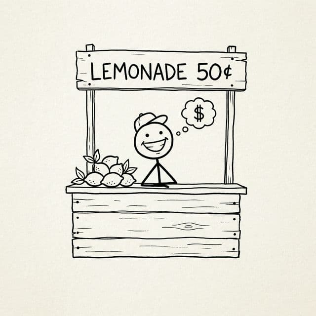 Sticky running his lemonade stand like a boss